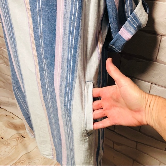 LAJU LOS ANGELES - WOMENS SZ LARGE SHIRT DRESS - Picture 6 of 11